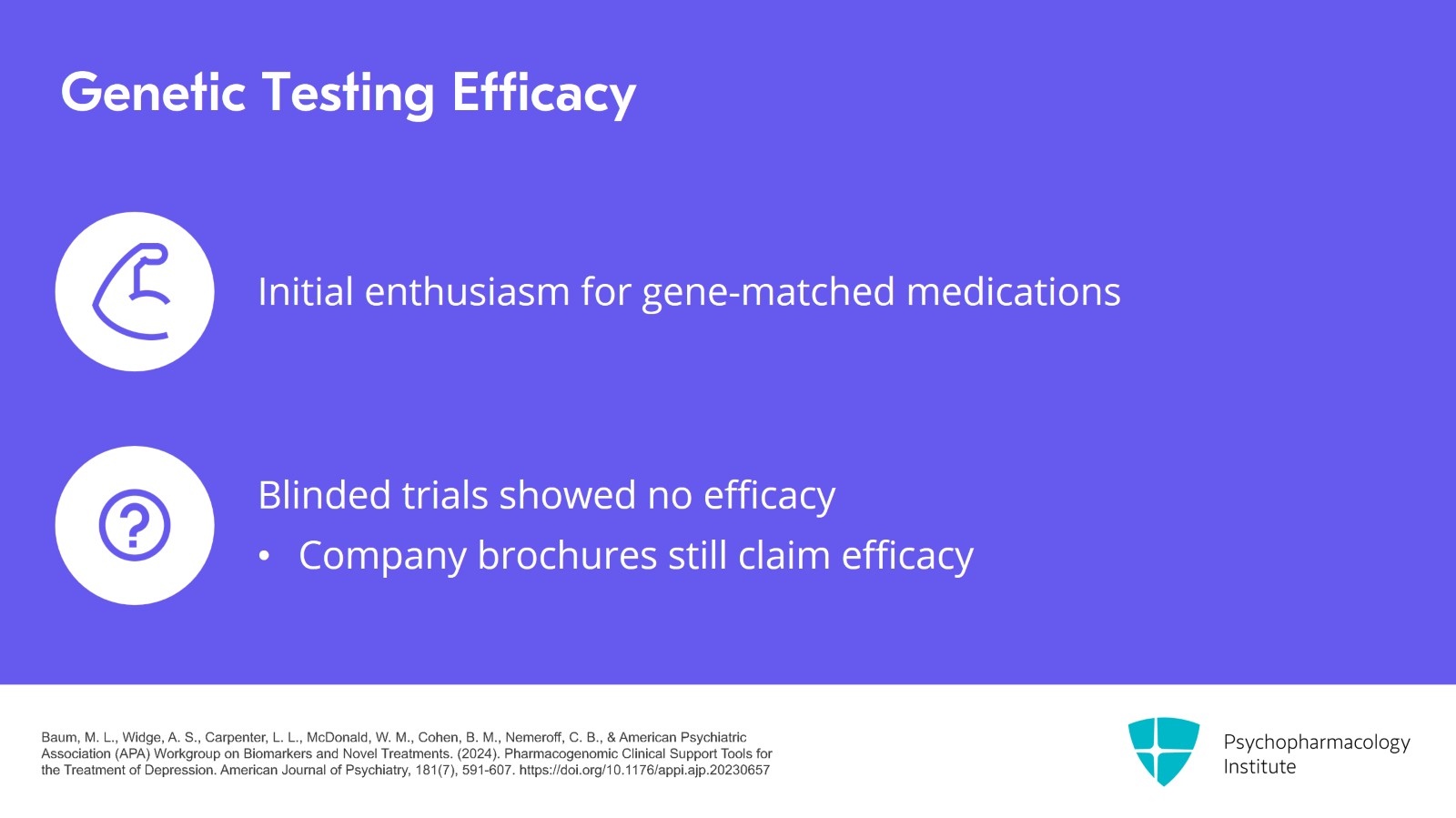 Pharmacogenetic Panels: Do They Really Work? Slide 6 of 15