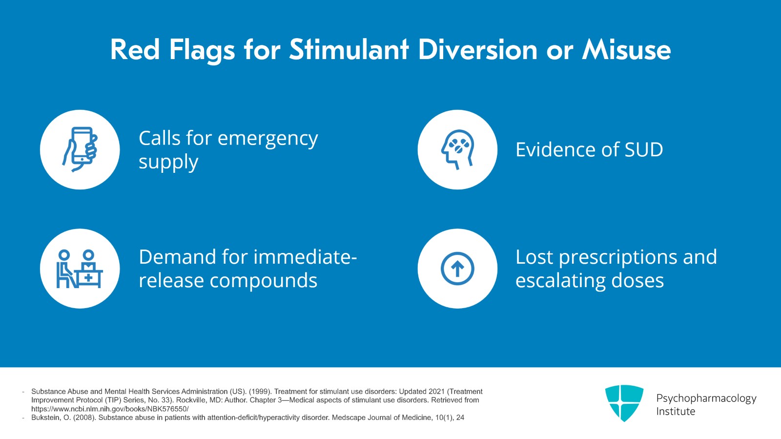 Stimulants: Clinical Considerations, Preventing Abuse, and Red Flags Slide 7 of 12