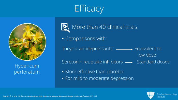 St. John s Wort for Depression A Clinical Summary