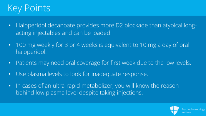 Psychopharmacology Institute   Antipsychotic Haloperidol Decanoate13 